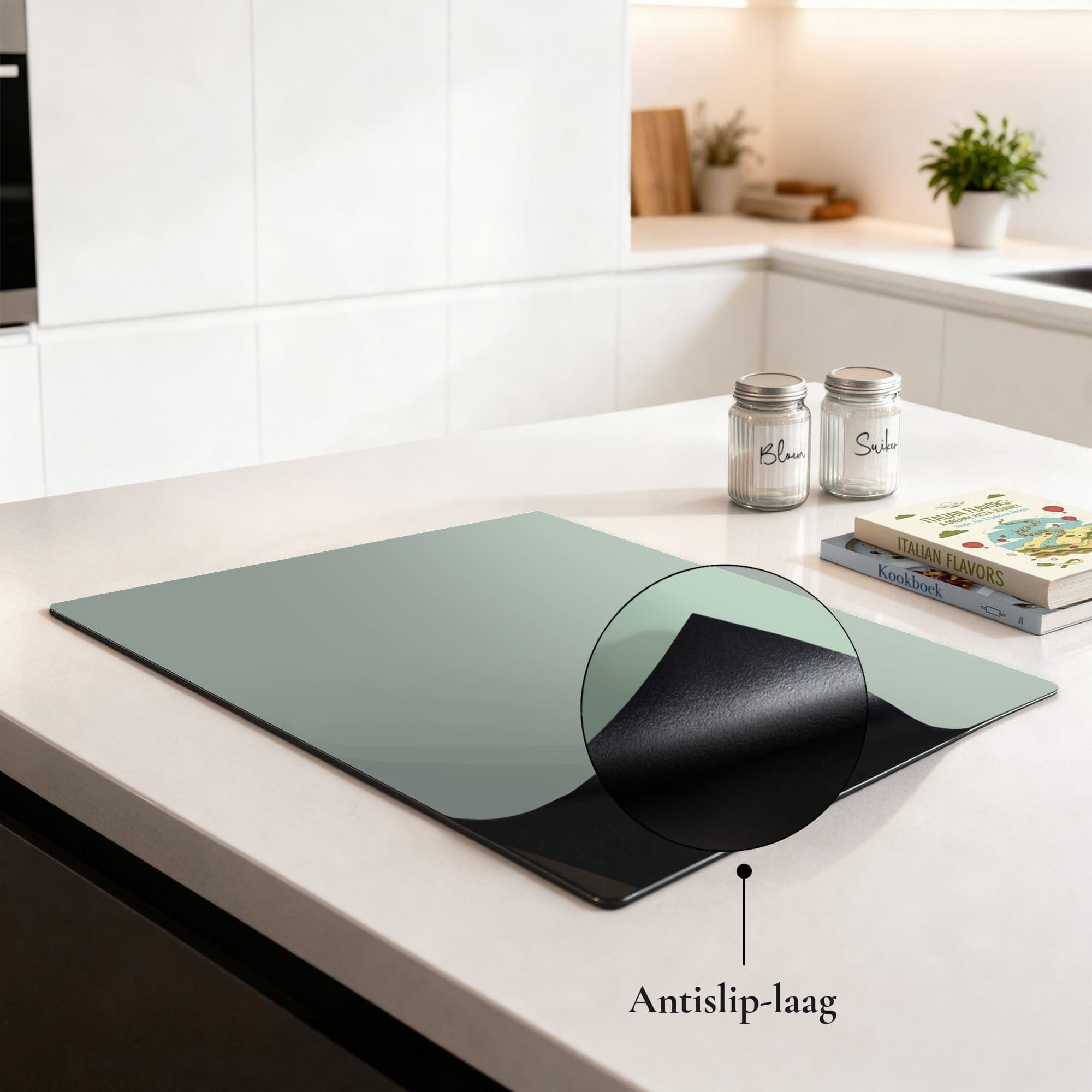 Iceberg Green Inductiebeschermer, sfeer aanrecht