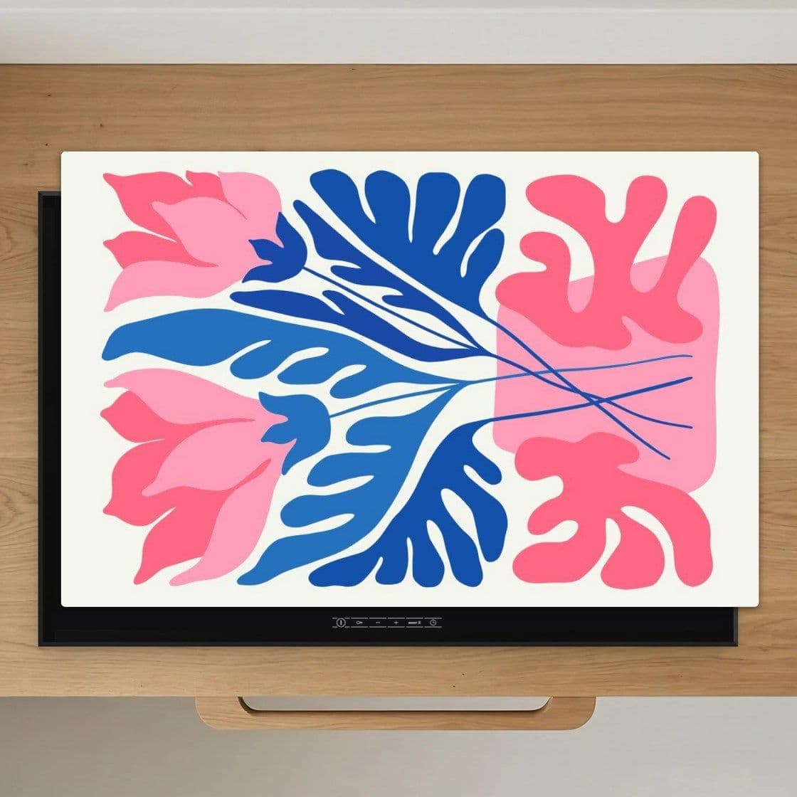Botanical Matisse Blauw Inductiebeschermer