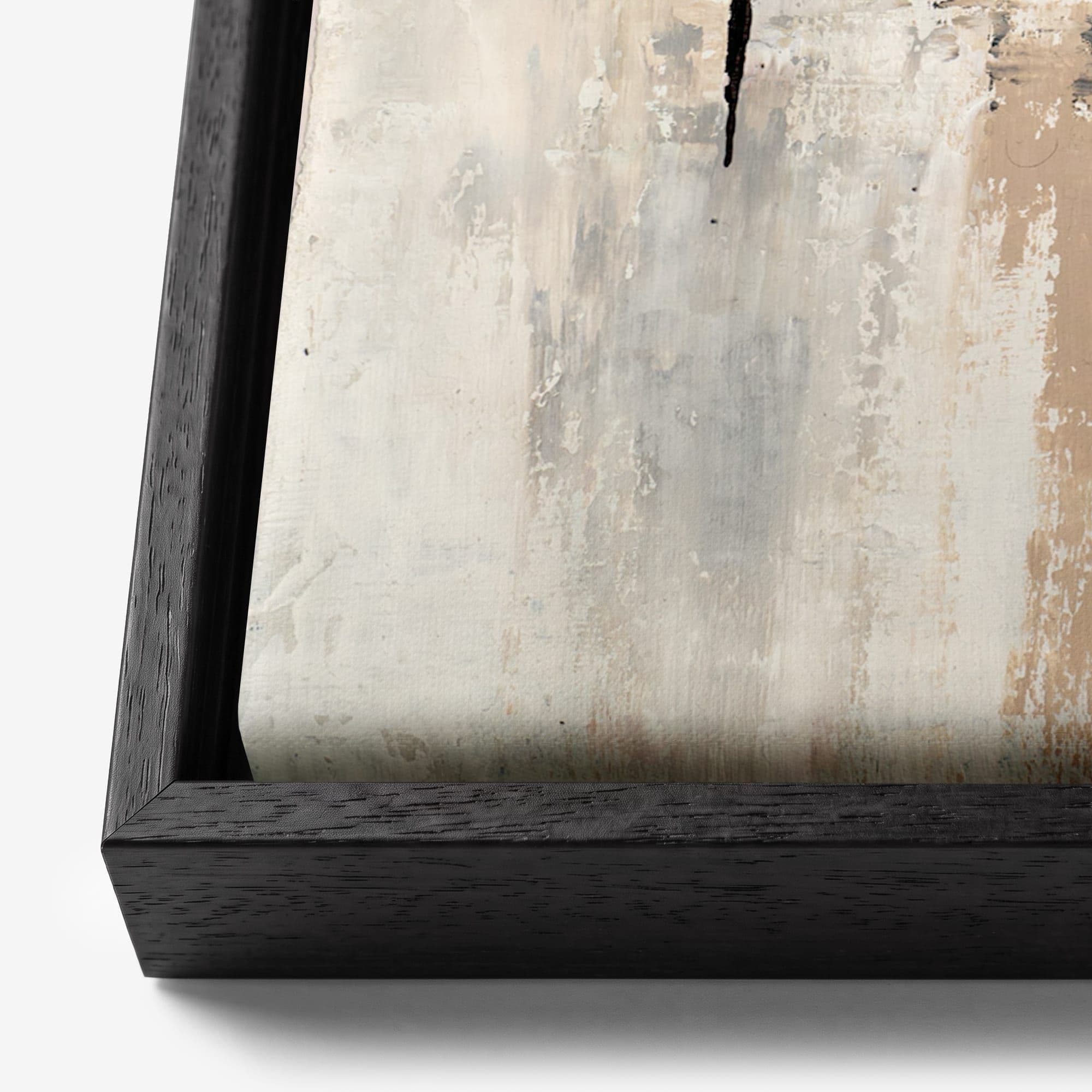 Urban Concrete Drift Canvas schilderij, detail frame