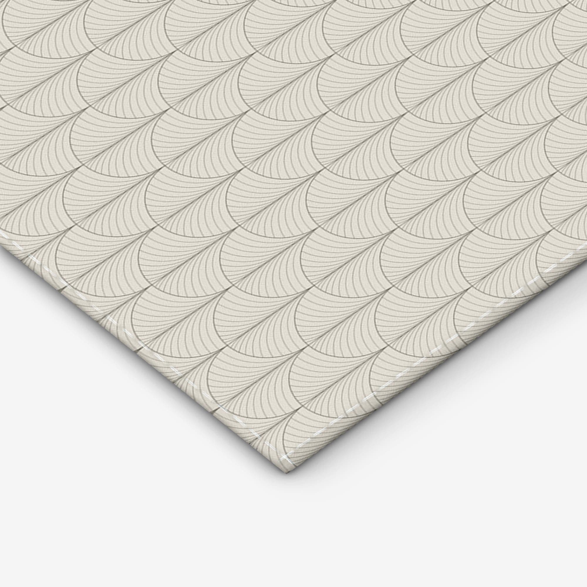 Art Deco Scallop Buitenkleed, detail hoek