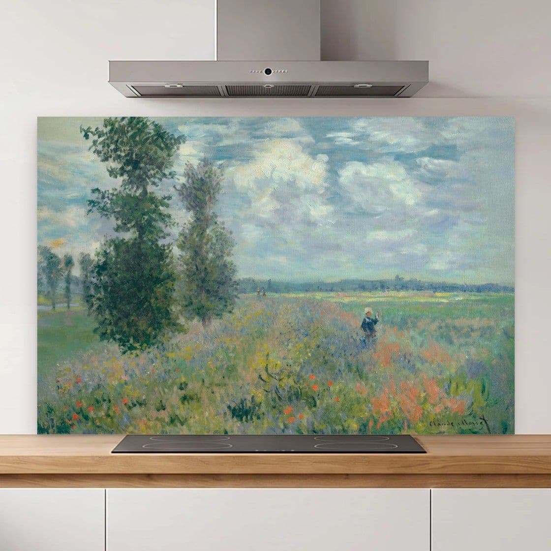 Papaverveld Spatscherm