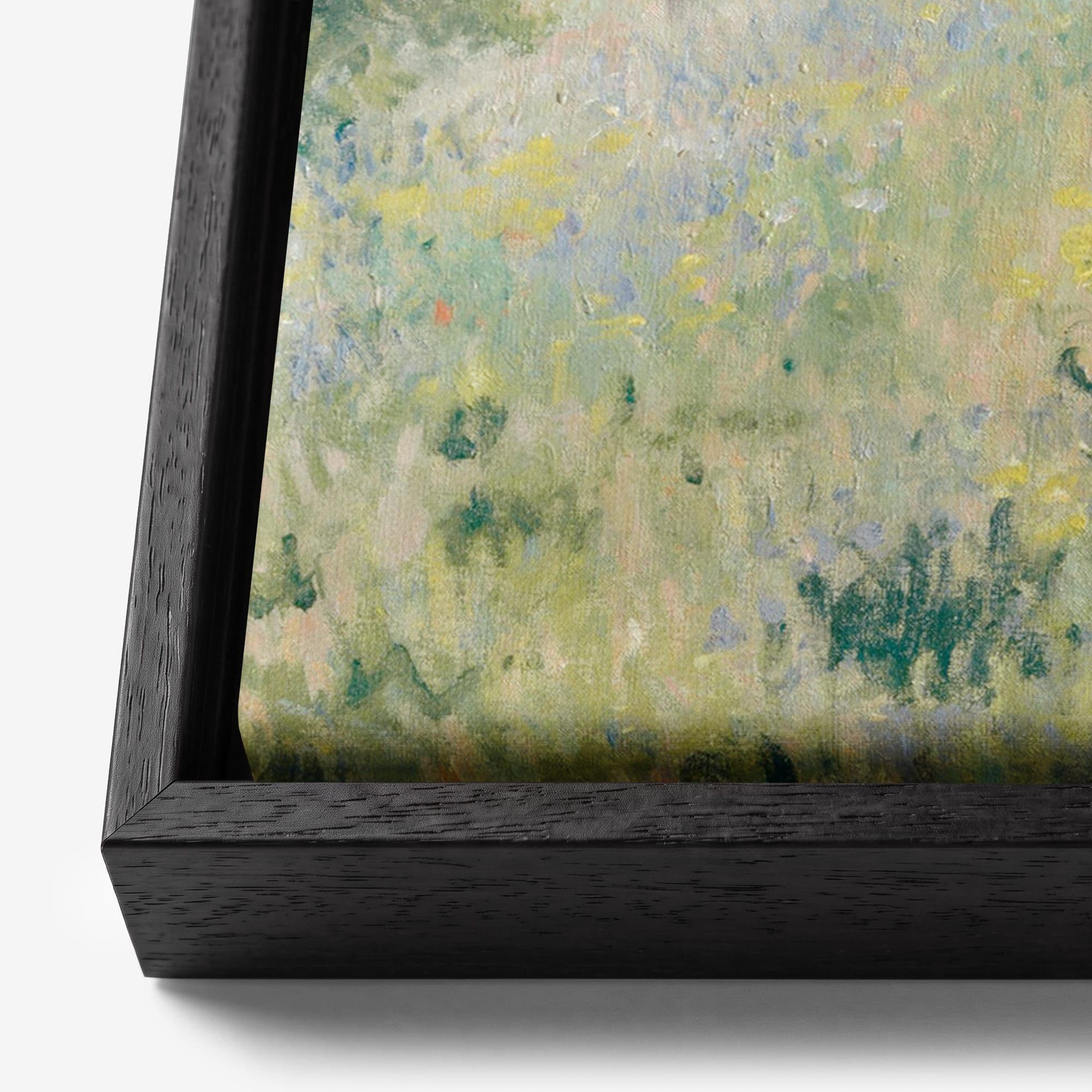 Klaprozenveld bij Argenteuil - Claude Monet Canvas schilderij, detail frame
