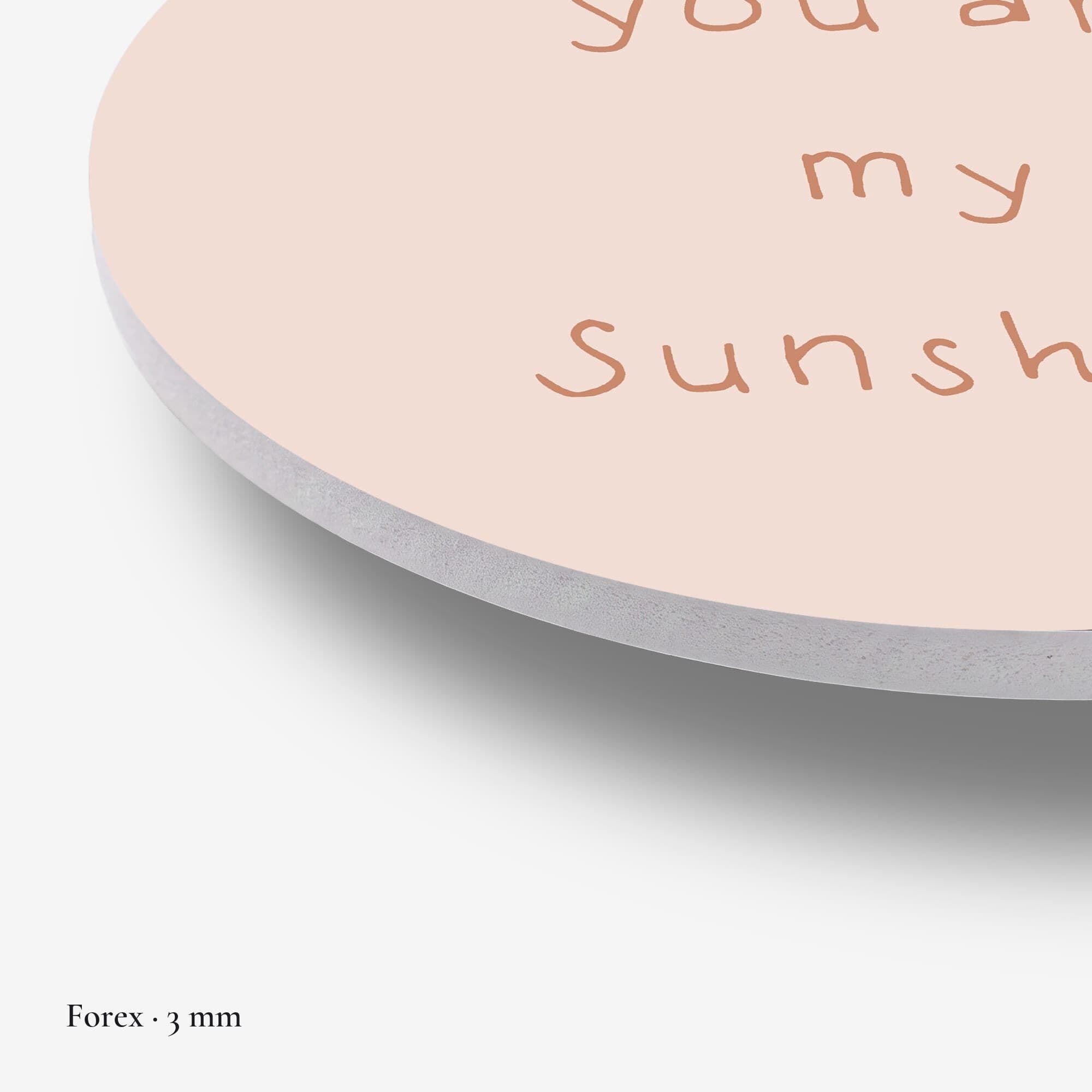 Sunshine Quote Muurcirkel, detail rand forex