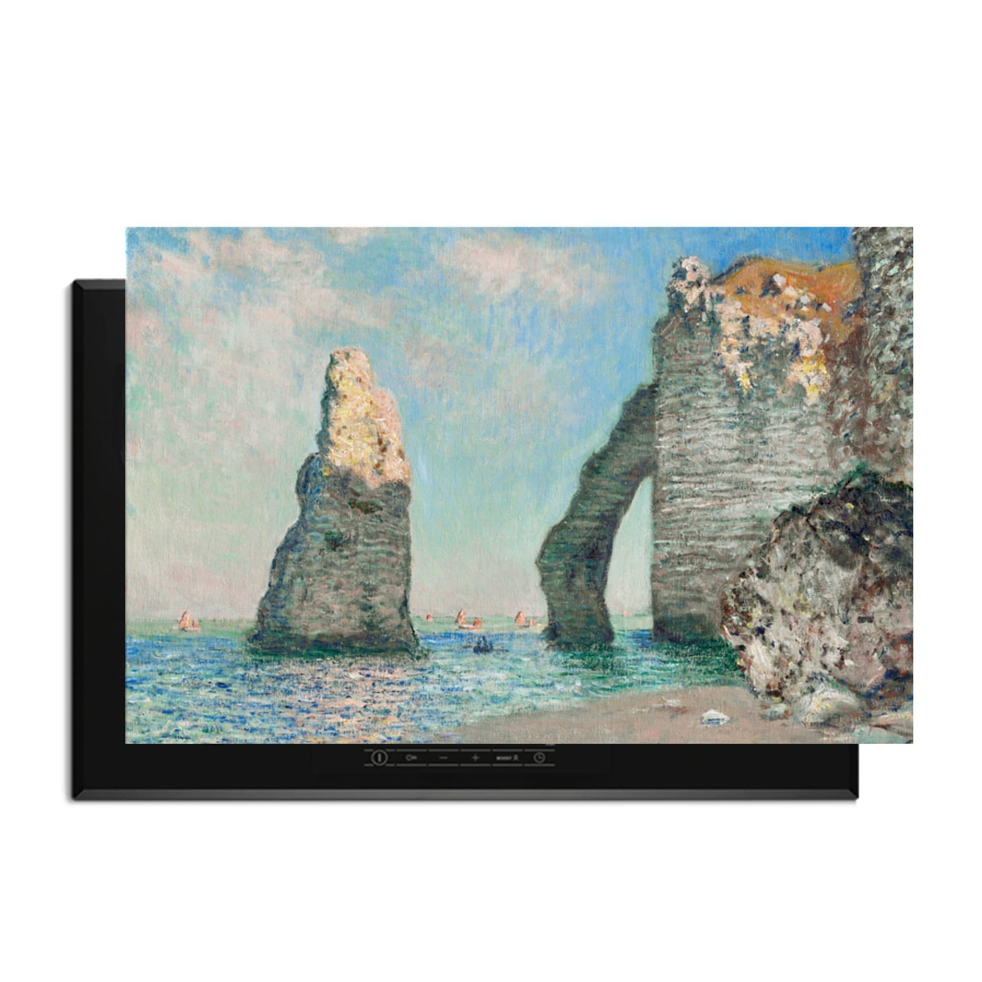 De kliffen bij Étretat - Claude Monet Inductiebeschermer