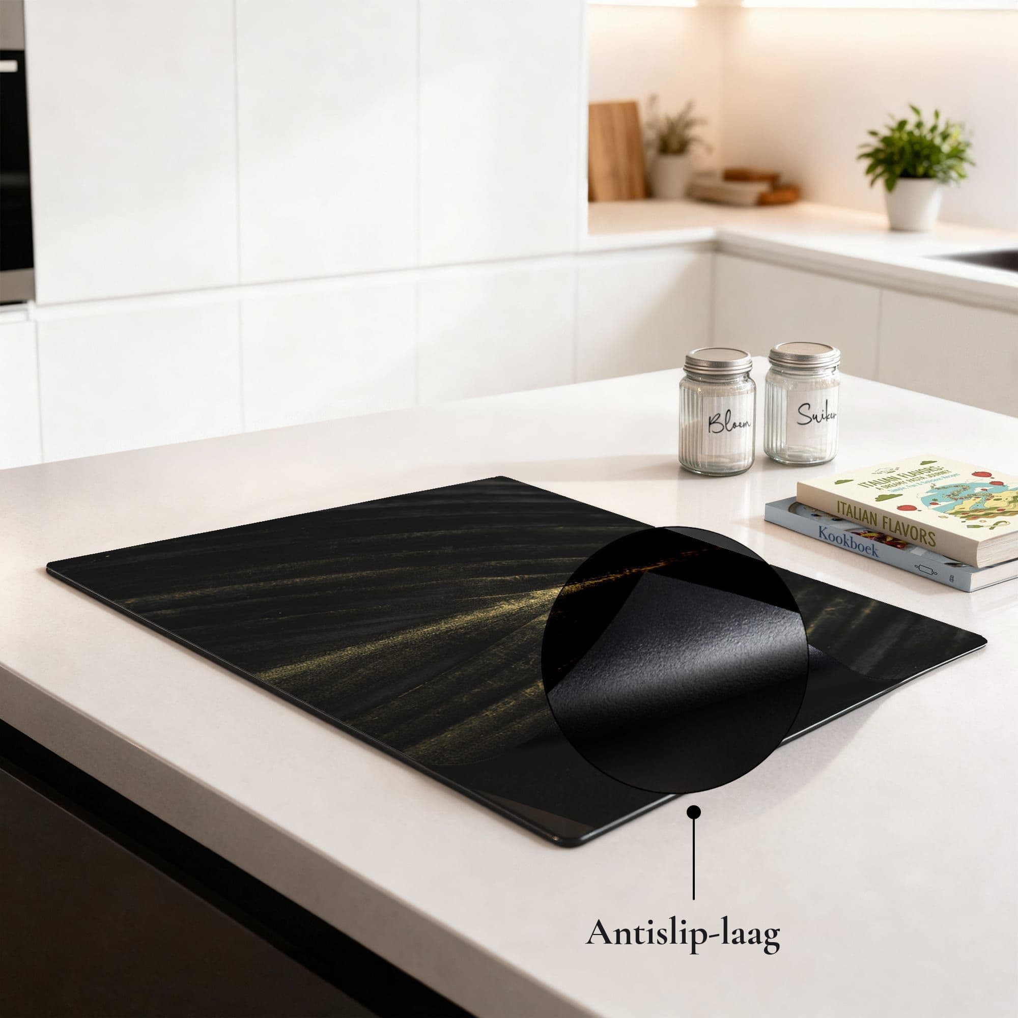 Botanical Gold Vein Inductiebeschermer, sfeer aanrecht