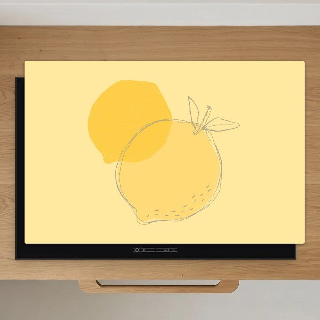 Citrus Sketch Lemon Inductiebeschermer