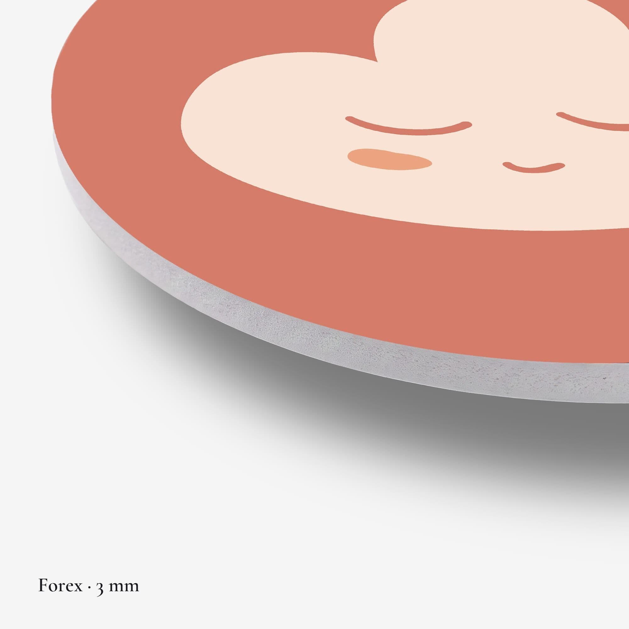 Sleepy Cloud Muurcirkel, detail rand forex