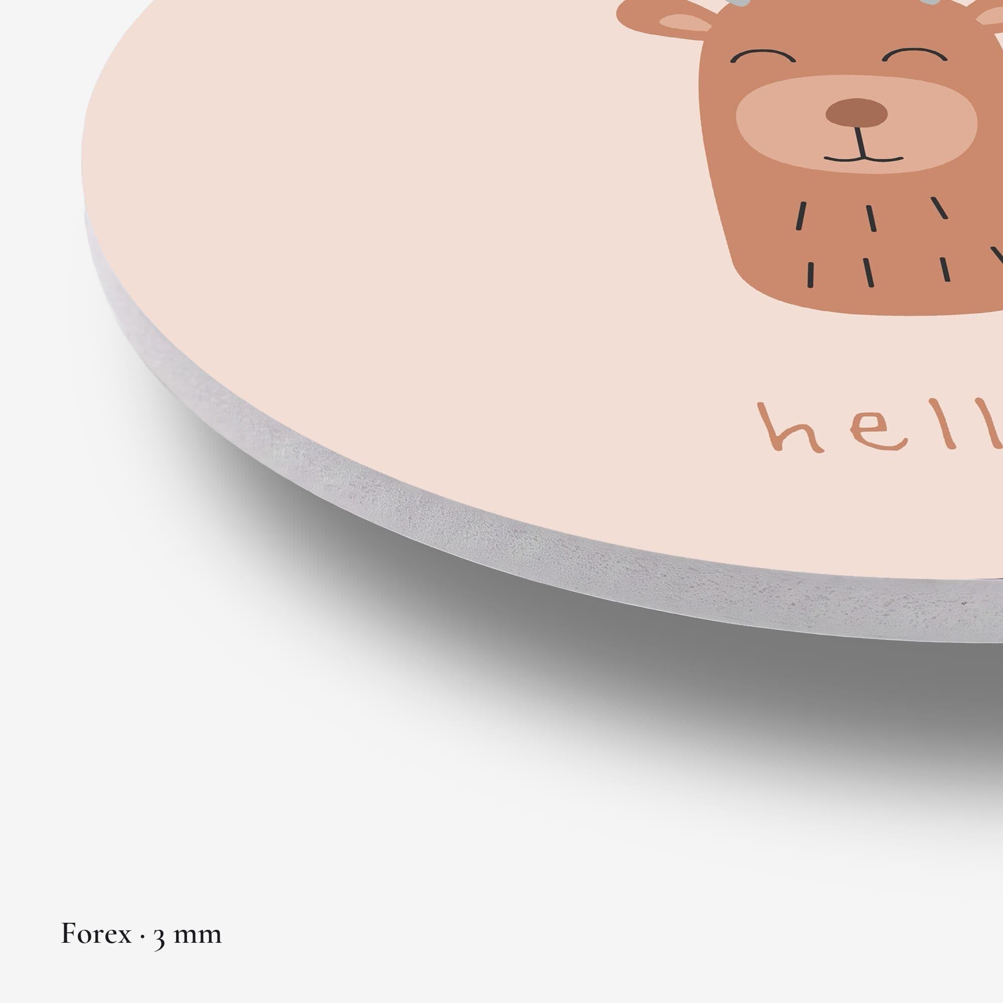 Hertje met Hallo Muurcirkel, detail rand forex